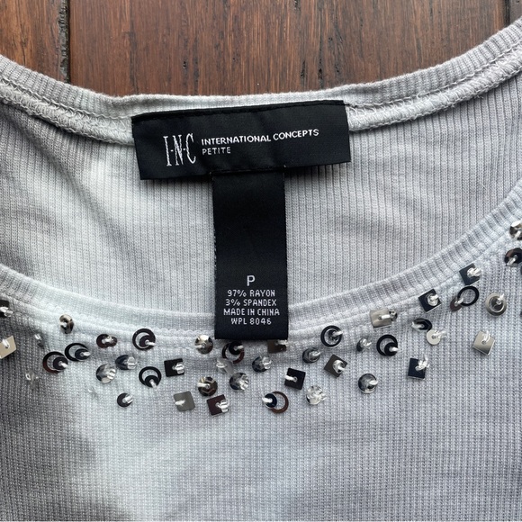 INC Tie Dye Fitted Ribbed Shirt - Picture 4 of 5